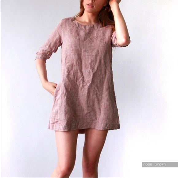 LenOK linen Tunic/minidress pockets MED - Picture 1 of 7